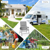 Padded Folding Chair Portable Camping Chair Outdoor Dining Chair Garden Patio