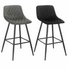 Bar Stools 2 PCS Soft Velvet Seat Breakfast Bar Counter Kitchen Chairs
