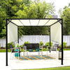 3Mx3M Outdoor Retractable Roof Steel Gazebo Canopy Pergola SunShade Party Tent