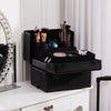 3 in 1 Large Makeup Cosmetic Hairdressing Vanity Beauty Storage Case Trolley Box