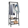 Clothes Rail Rolling Garment Shelf Heavy Duty Hanging Rack Display Stand Metal