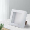 5PCS Box Picture Frame Deep 3D Photo Display 4x4 Inch Standing Hanging White