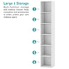 Hoffree Cube 6 Tier Tall Wood Bookcase Shelf Shelving Display Storage Unit 180cm