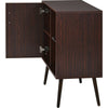 Vintage Sideboard, Storage Cabinet, Kitchen Cabinet with Glass Surface Cupboard