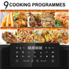 9L Air Fryer Oil Free Healthy Dual Zone Frying Cooker Low Fat Digital Oven 2400W