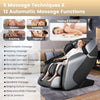 Electric Full Body Massage Chair Zero Gravity Massage Recliner Voice Control