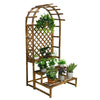 Large Wooden Plant Stand Hanging Flower Shelf Ladder Rack Garden Outdoor Indoor