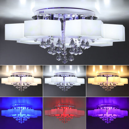 Modern LED Ceiling Light 3/5/7 Head Pendant Lamp Colour Changing Light Fitting