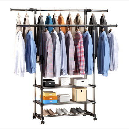 Clothes Rail Rack Garment Dress Hanging Display Stand Shoe Rack Storage Shelf