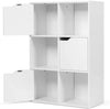 6 Cube Bookcase Shelf Display Storage Unit Wooden Organiser Cupboard Cabinet