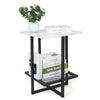 Small Bedside Table Cabinet Side End Table Nightstand Storage Organizer Stand