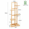 Multi-tier Vertically Bamboo Plant Stand Garden Corner Flower Shelf Rack Unit