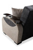 New Stylish Leon Grey Cream 3 Seater Velvet Fabric Modern Comfortable Sofa Bed.