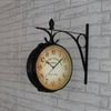 Double Sided Indoor Garden Kensington London Wall Clock Intside Bracket