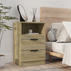 1/2x Bedside Cabinet Engineered Wood Home End Side Table Multi Colours vidaXL