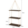 3 Tier Wall Hanging Shelves Distressed Wood Floating Shelf Window Plant Hanger