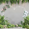 2.8M Heart-shape Balloon Arch Backdrop Flower Display Stand Frame Wedding Party