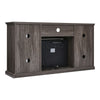 LED Fireplace&TV Stand Set Glass Door Cabinet Entertainment TV Unit Living Room