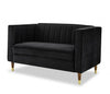 2 Seater Upholstered Luxury Velvet Fabric Sofa Modern Design Home Couch Elegant