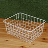 1pcs Iron Storage Basket Metal Wire Mesh Basketry Bathroom kitchen Tray Desk UK