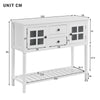 Console Table With Shelf Drawers Sofa Table Hallway Living Room Furniture White