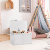 Large Wooden Toy Box Kids Storage Unit Heavy-Duty Chest Bench W/ Safety Hinge