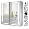 Bathroom Mirror Cabinet w/ Lights Demister Shaver Socket Motion Sensor Bluetooth