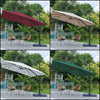 3m Square Cantilever Hanging Garden Parasol Sun Shade Patio Umbrella Cafe Dining