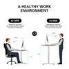Flamaker 140x70 cm Electric Standing Desk Height Adjustable Computer Desk