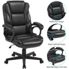 Executive Office Chair Lumbar Support Adjustable PU Leather Computer Desk Chair