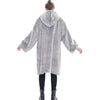 Hoodie Blanket Reversible Oversized Ultra Plush Sherpa Giant Hooded Sweatshirt