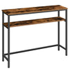 HOOBRO Console Table Hallway Table w/ Adjustable Shelves Sofa Table Side Table