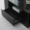 Coffee Table Storage High Gloss 2 Drawers Living Room Furniture White Black UK