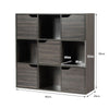 9 Cube Bookcase Shelving Display Storage Unit Wooden Organiser Cupboard Cabinet