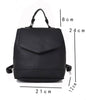 Black Quality Womens Backpack Ladies Handbag Girls School Bag