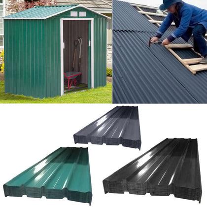 12/24X Corrugated Roof Sheets Profile Galvanized Metal Roofing Carport Wall Shed