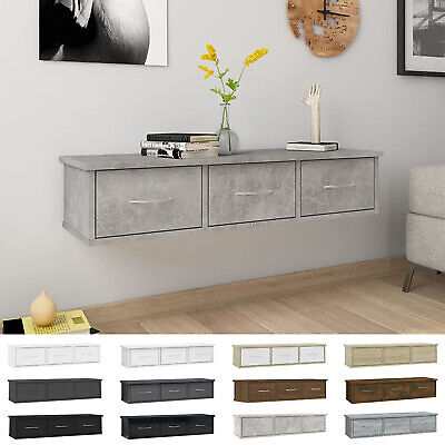 Wall-mounted Drawer Shelf Engineered Wood Wall Cabinet Multi Colours vidaXL