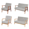 Modern Upholstered Armchair Living Guest Room Lounge Padded Seat Sofa Couch Home