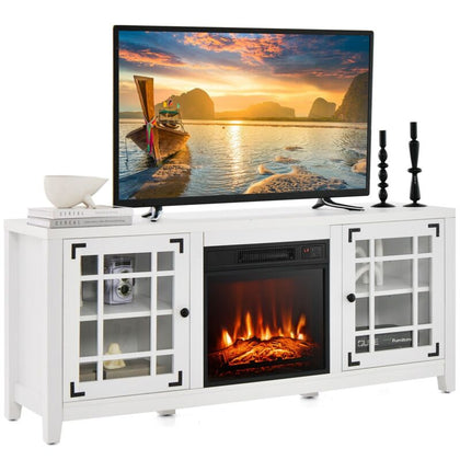 Fireplace TV Stand for TVs up to 65 Inches With 2000W Electric Fireplace Insert