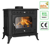 10KW Multifuel Stove Woodburning Cast Iron Log Burner Defra Approved Eco Design