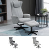 Recliner and Ottoman with 135° Adjustable Backrest Footstool for Home Office
