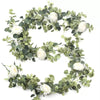6FT Artificial Eucalyptus Rose Garland Flower Vine Ivy Wedding Garden Party Deco