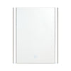 White Bathroom Mirror Wall Mounted 3 Colors LED Lights Touch Switch Anti-fog