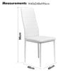 Wood Dining Table and Chairs 4 / 6 Set Pu Leather Seat Kitchen Room Furniture
