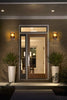 Traditional Vintage Style Outdoor Single Wall Lights IP44 Garden Lantern Lights