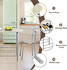 Small Table and 2 Chairs 3PCS Bar Kitchen Dining Breakfast Furniture Set W/Shelf