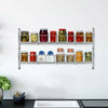 2 TIER SPICE HERB JAR RACK HOLDER FOR KITCHEN DOOR CUPBOARD STORAGE WALL