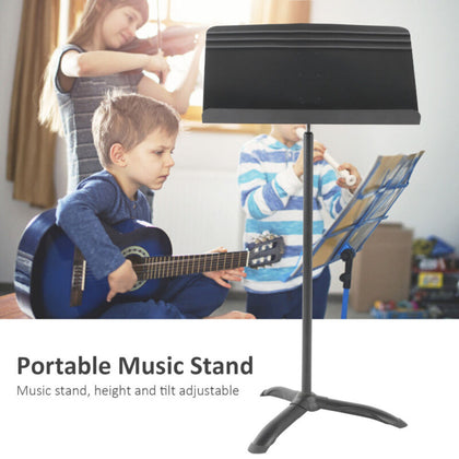 Heavy Duty Metal Portable Music Stand Holder Tripod Orchestral Conductor Sheet