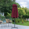 Extra Large 4.6M Garden Parasol Patio Umbrella Double Side Sunshade Sofa Outdoor