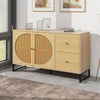 Sideboard Storage Cabinet Cupboard Wooden Side Cabinet with 2 Doors & 2 Drawers